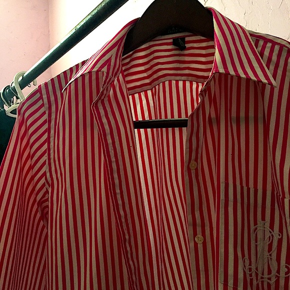 New Ralph Lauren Pink Summer Dress Shirt - Picture 2 of 10